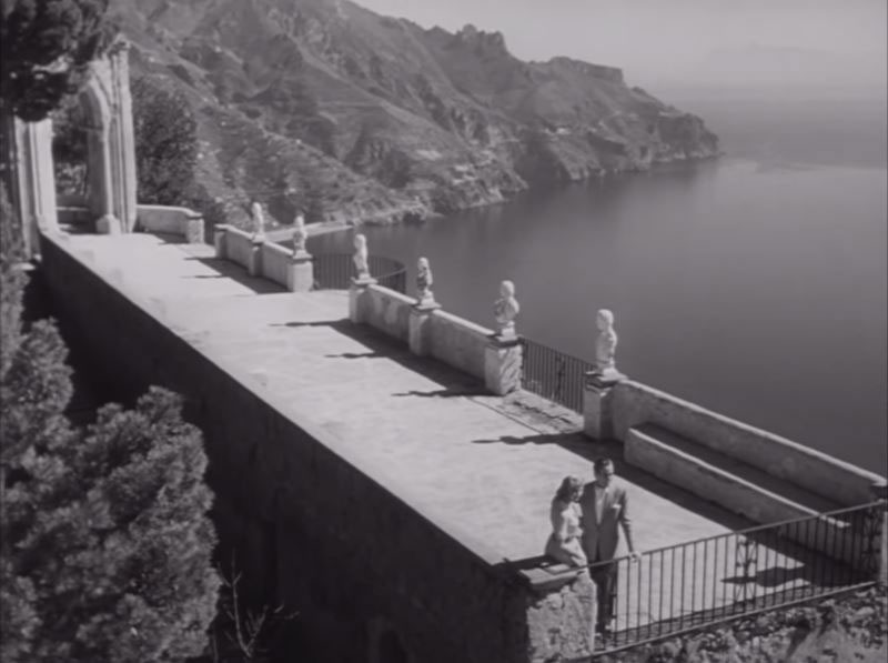 Terrazza dell'Infinito, Villa Cimbrone, Ravello. Circa 1953