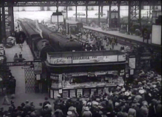 Platforms 4 and 5 predominate, Waterloo Station, London SE1 Circa 1943