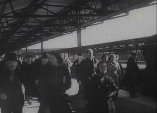 Cold Meece station, Staffordshire. Circa 1943