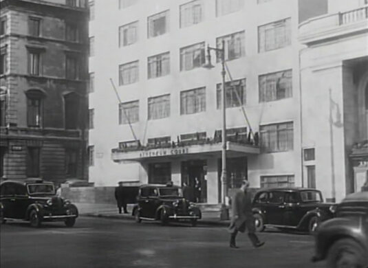 Athenaeum Court, Piccadilly, W1 on the junction with Down Street. Circa 1952