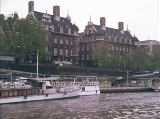 New Scotland Yard on Victoria Embankment. Circa 1968