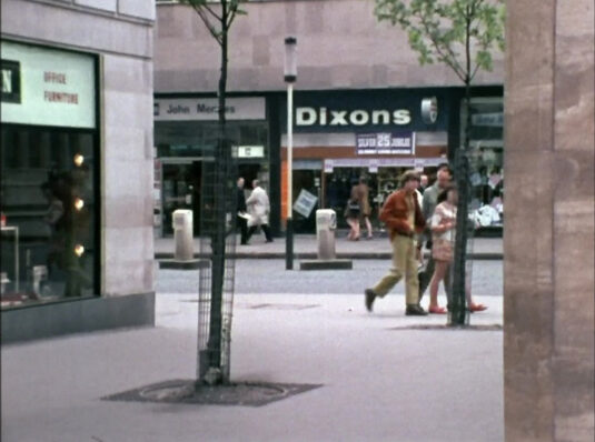 Cheapside, EC2 they passing Milk Street. Circa 1968
