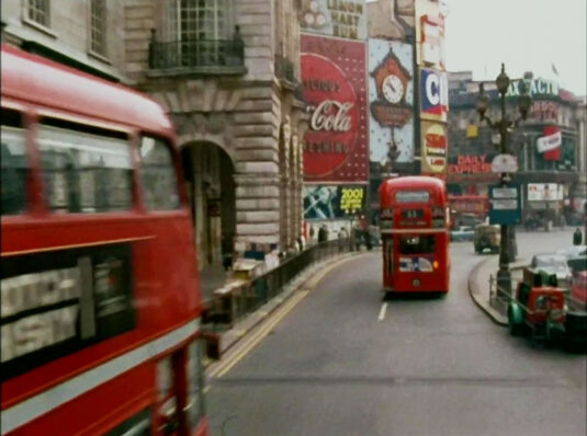 Regent Street approaching Piccadilly Circus. Circa 1968