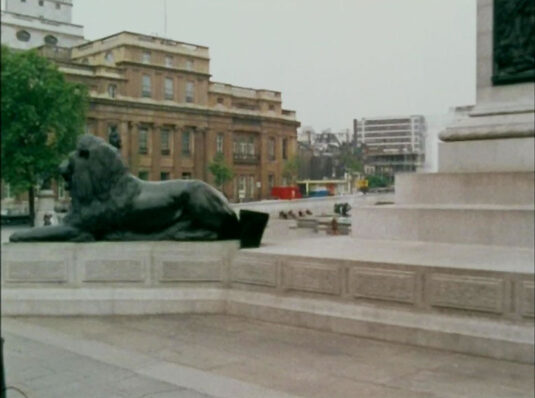 Trafalgar Square looking towards Canada House. Circa 1968