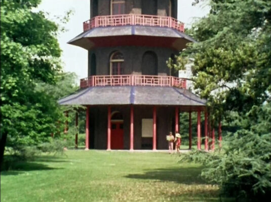 Great Pagoda, Kew Gardens. Royal Botanic Gardens, Kew. Circa 1968