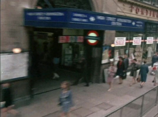High Street Kensington Underground station and what was the department store Pontings Circa 1968