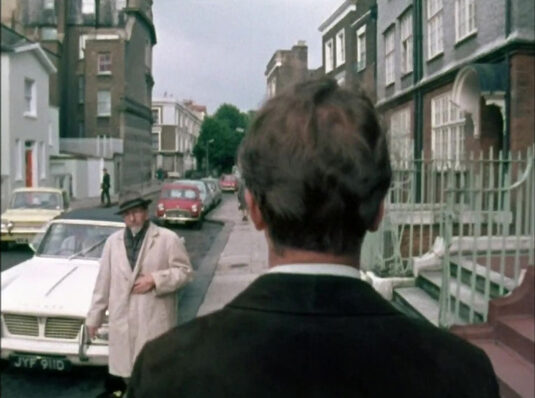 Holland Street, London W8 looking east towards Gordon Place. Circa 1968