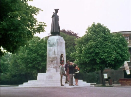 The statue of General James Wolfe, Greenwicj Circa 1968