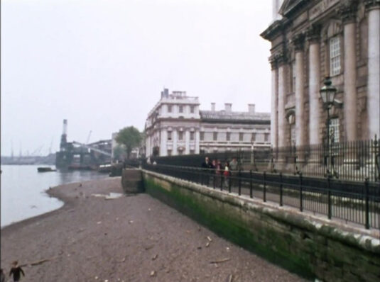 The Front of the Royal Navel College, Thames Path. Circa 1968