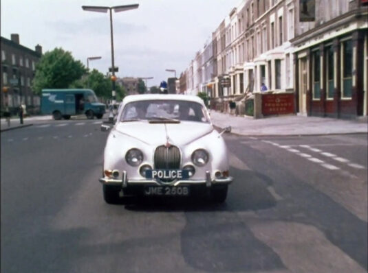 Ladbroke Grove with The Eagle public house on the corner with Telford Road. Circa 1968