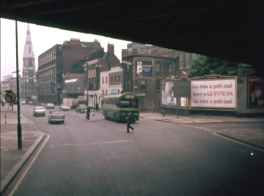 Westminster Bridge Road heading south from Lambeth North Station Crca 1968