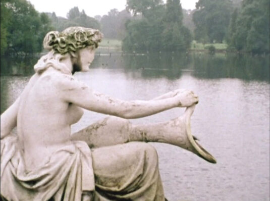 The Serpentine as seen from the Italian Gardens, Kensington Gardens. Circa 1968