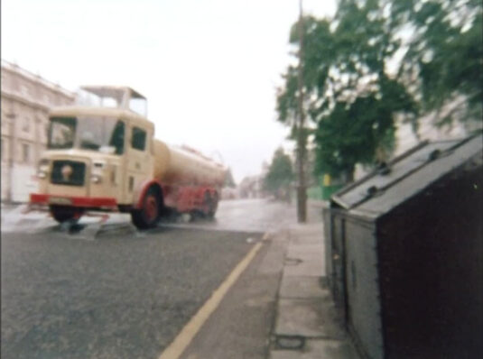 A street cleaner. Whitehall, SW1 circa the Cabinet Office. Circa 1968