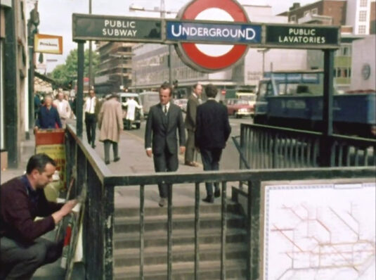 Notting Hill Gate looking east. Circa 1968