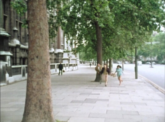 Outside Victoria & Albert Museum. Cromwell Road, looking east. Circa 1968