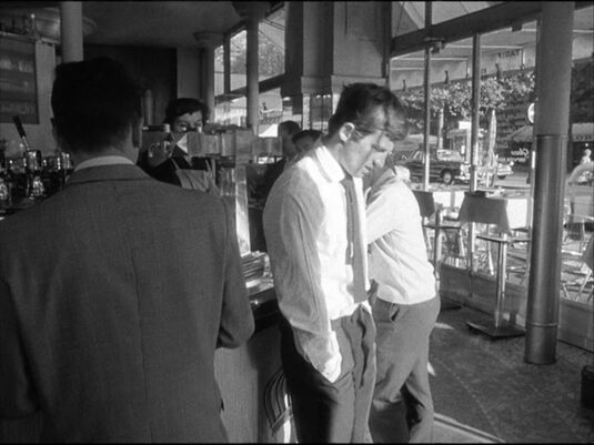 What was the Royal Saint Germain café on the corner of Rue de Rennes and Boulevard Saint-Germain, 6e. Now Emporio Armani. Circa 1960