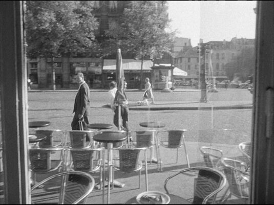 Corner of Rue de Rennes and Boulevard Saint-Germain 6e looking across to ?Les Deux Magots?. Circa 1960