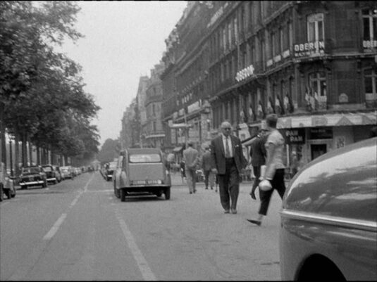 Champs-Elysees exiting Rue Lincoln, 8e Circa 1960