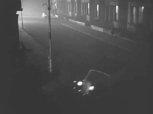 right into Maclise Road from Hazlitt Road, W14