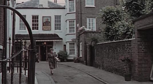 Holly Mount, Hampstead, London NW3 towards Heath Street. Circa 1968