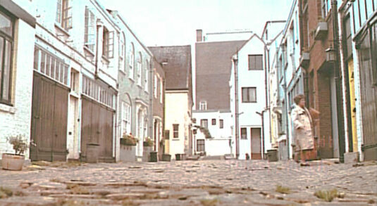 10 Rutland Mews South, London SW7 looking north. Circa 1968