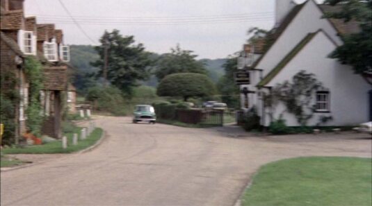 Turville, Buckinghamshire with 'The Bull & Butcher' pub, Circa 1978