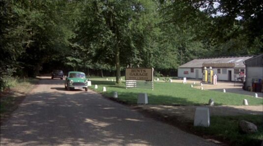 just outside Turville west of the junction with Ashfield Barn Road. Circa 1978