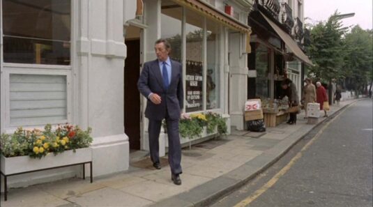 He is leaving 15 Victoria Grove, London W8 Circa 1978