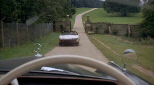 The drive of Knebworth House, Knebworth, Hertfordshire Circa 1978