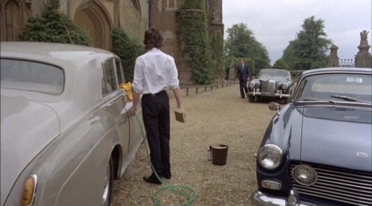 The forecourt of Knebworth House, Knebworth, Hertfordshire Circa 1978