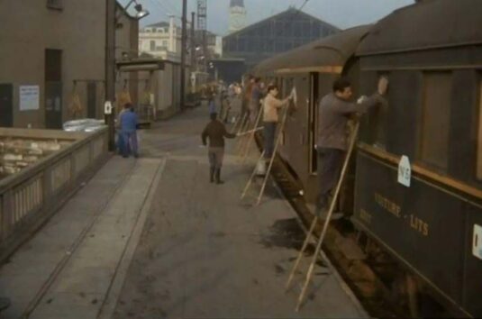 Gare de Lyon station, located in the 12th arrondissement Circa 1968
