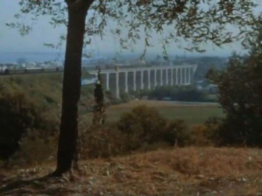 Monte Bello hill towards the viaduct at Desenzano del Garda Circa 1968