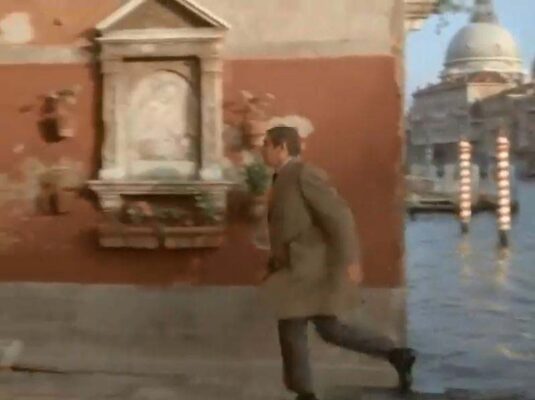 Calle del Dose da Ponte, located in the San Marco borough. Circa 1968