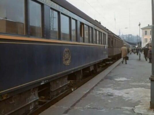 Platform 1 of Istanbul Sirkeci station Circa 1968