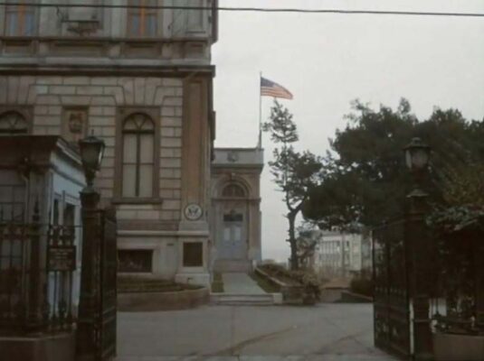 The view towards the former Palazzo Corpi Circa 1968