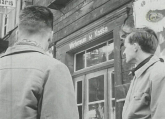 Davos Glaris Station. Circa 1954