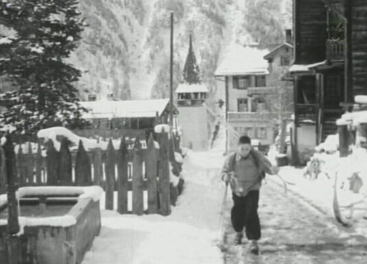 Hauptstraße looking towards Alte Kirche. Circa 1954
