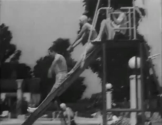Roehampton Swimming Pool, Priory Lane near the junction with Upper Richmond Road SW15. Circa 1936