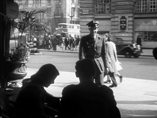 The bottom of Regent Street, W1 looking across to what was the Swan & Edgar department store and the corner of Piccadilly and Regent Street St. James’s. Circa 1942
