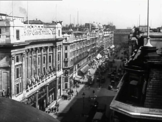 Regent Street looking south from the roof top of 229 Regent Street on the corner of Hanover Street. Circa 1942