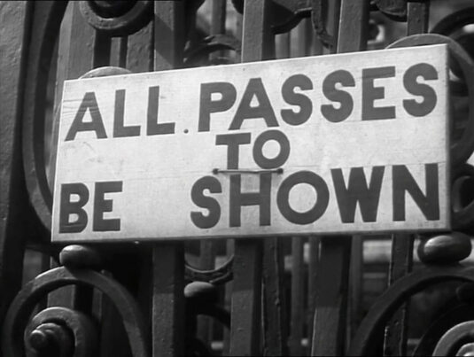 Gate post of Horse Guards, SW1 Circa 1942