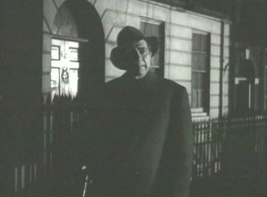 Outside 17 Church Row, once the home of H.G. Wells, Circa 1949