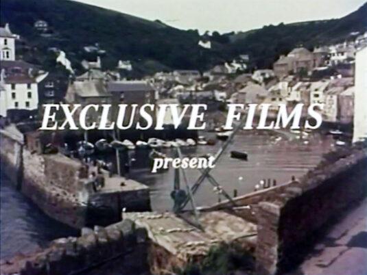 a view of Polperro Harbour. Circa 1955