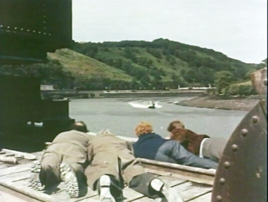 Believed to be the Fowey Estuary, Cornwall. Circa 1955