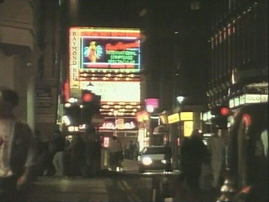 Rupert Street, W1 looking towards Brewer Street and the ‘Raymond Review Bar’ Circa 1992