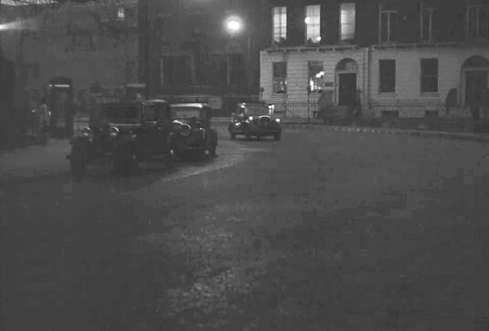 Russell Square WC1 with number 29 taking (almost) centre stage. Circa 1949