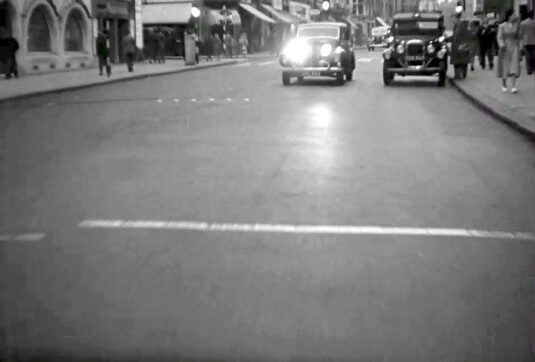 Shaftesbury Ave. looking south towards the junction with Rupert Street, W1 Circa 1949