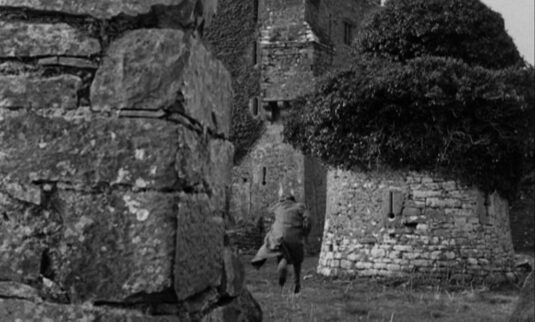 The grounds of Aughnanure Castle. Circa 1957