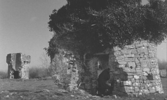 The grounds of Aughnanure Castle. Circa 1957