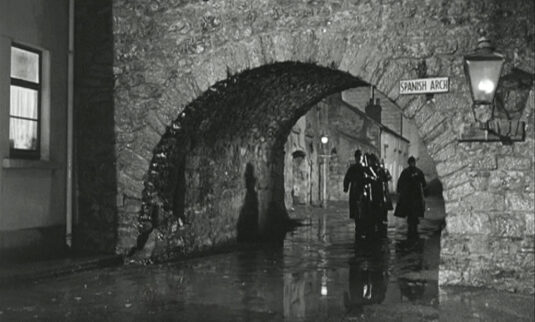 panish Arch, The Long Walk, Galway, County Galway. Circa 1957